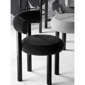 Luan סגנון האוכל הכיסא ההגירה פשוט, מודרני בבית הכסא משענת באינטרנט סלבריטאים Dres לשיר קוסמטיים כיסא קטן שמן הכיסא
